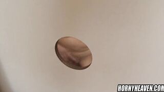 Big Boobed grandma is groped and banged inside the glory hole