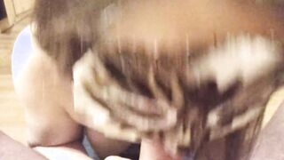 Cum inside mouth