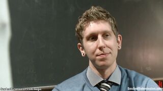 Kinky professor fucks bound student