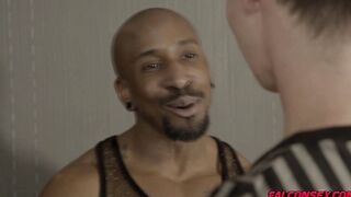Caleb begs for more of Max's extra extra large cock