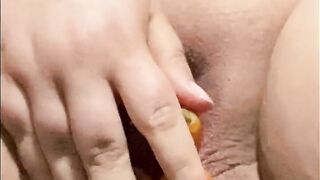 Fat twat filled with vegetables Jenna BBW goddess