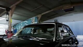 CARLA COX into ebony pantyhose gets boned rough
