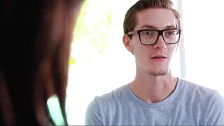 College Guy Ejaculates Home to Pounded His Turned On Step Sis