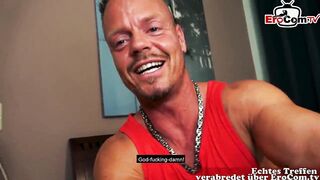 Sex agent make casting with german older slender Mom