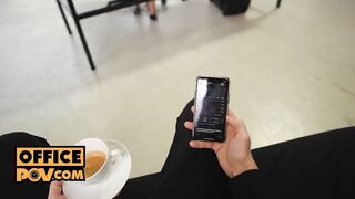 pov - pov office threeway with Sata Jones and Zoe Doll