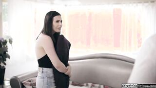 Stepsis lets stepbro fuck her after jail
