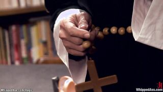Lesbian coeds in taboo sex with nun