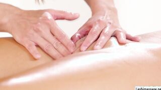 Tired babe loves her regular massage