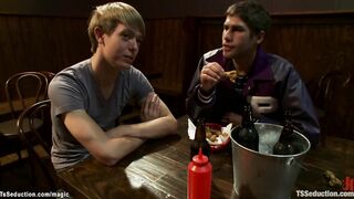 Big cock shemale fucking students
