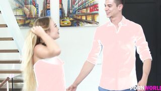Cheating Wifey Misha Maver Gets Slammed double penetration Style By Her