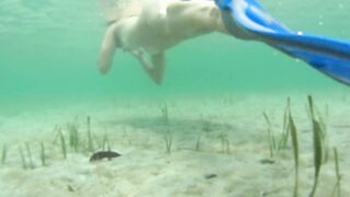 Countrycougartx - Naked snorkeling into Belize