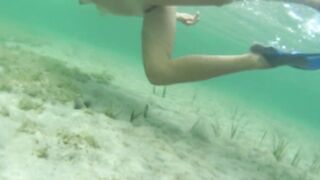 Countrycougartx - Naked snorkeling into Belize