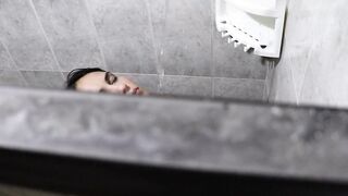 I VIEW AS MY STEPSISTER TAKES A SHOWER INTO THE TOILET.