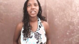 pov african blows off white penis