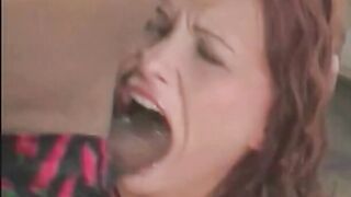 Randy penis blowing ho rocks dick into her asshole before taking facial