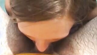 Dark Haired Bae give a super sexy blow job while inside a swimming pool