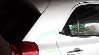 My stepsister give me a fellatio inside the parking lot