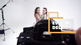 point of view - Fantasy anal threeway with slender pin up models