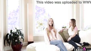 Lesbo barely legal blondes Anna Claire Clouds and Haley Reed three-way