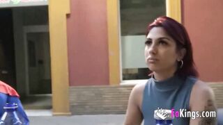 She gets rescued by the PORN SUPERMAN: She sucks her