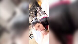 Lilith Blowis Huge Cock on Couch