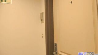 MilfTrip Cheating cougar Slips Hand Over Mouth So Next Door Can't Hear