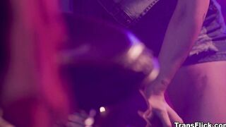 TS Jade pounds a juicy pussy