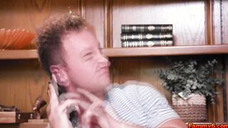 Blonde Kay Lovely Taking Stepbrother's Huge Cock