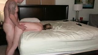 Slutty blonde mom gets humongous cumshot
