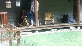 Neighbor CAUGHT having sex!!! They saw me watching and recording!
