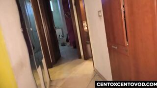 Vanessa Ladarei with her soaked twat and dick inside her booty