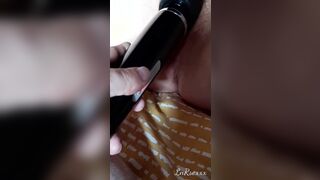 Closeup orgasm with toy