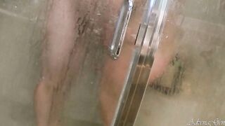 Cheating Ex-Wife Caught Fucking inside the Shower - Screwed doggy style while using vibrating vibrator until orgasm