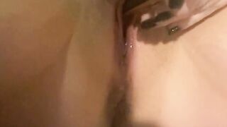 Stretching my tight peehole with 3 makeup brushes