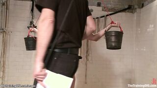 Big cock gimp anal fucking busty blond