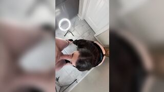 PAWG Throats point of view Until He Ejaculates Deep Down Her Throat