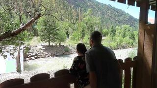 Outdoors Doggy Sex on Hotel Balcony