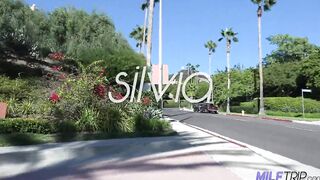 MilfTrip Divorced Big Tit cougar Silvia Saige Licks Her own Snatch Juices
