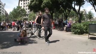 Bound slave walked like a banned search in public