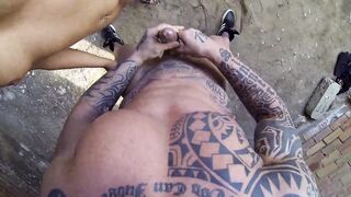Photo shoot with screwed on a construction site!