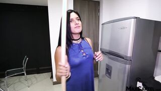 Ebony haired barely legal amateur