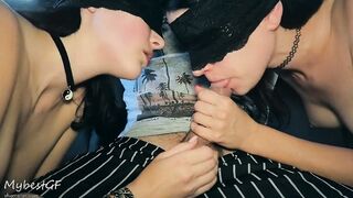 Head inside a vehicle - ffm three-way amateur MybestGF