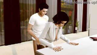 Sims four. Sensual College. Part four - Harry's Step Cougar