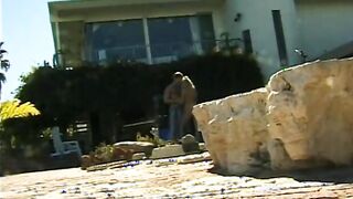 Lawn porn video – Amazingly Hot blonde skank plowed on lawn chair not far from her house