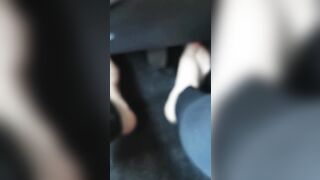 Hot legs drive the vehicle by pressing the pedals