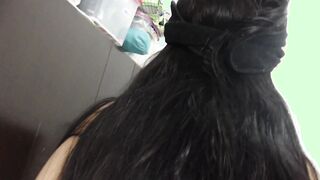 My innocent stepsister lets her snatch and my hubby fill