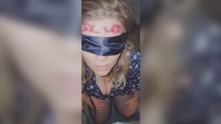 Crazy bimbo degraded