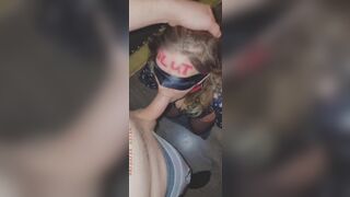 Crazy bimbo degraded