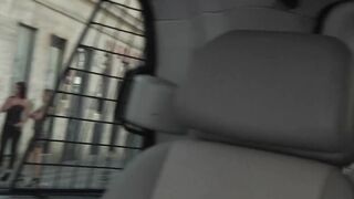 sexy Bombshell 3 way for wild bitches into the van