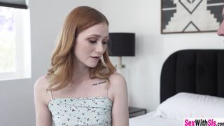 My redhead stepsister sucked my banana